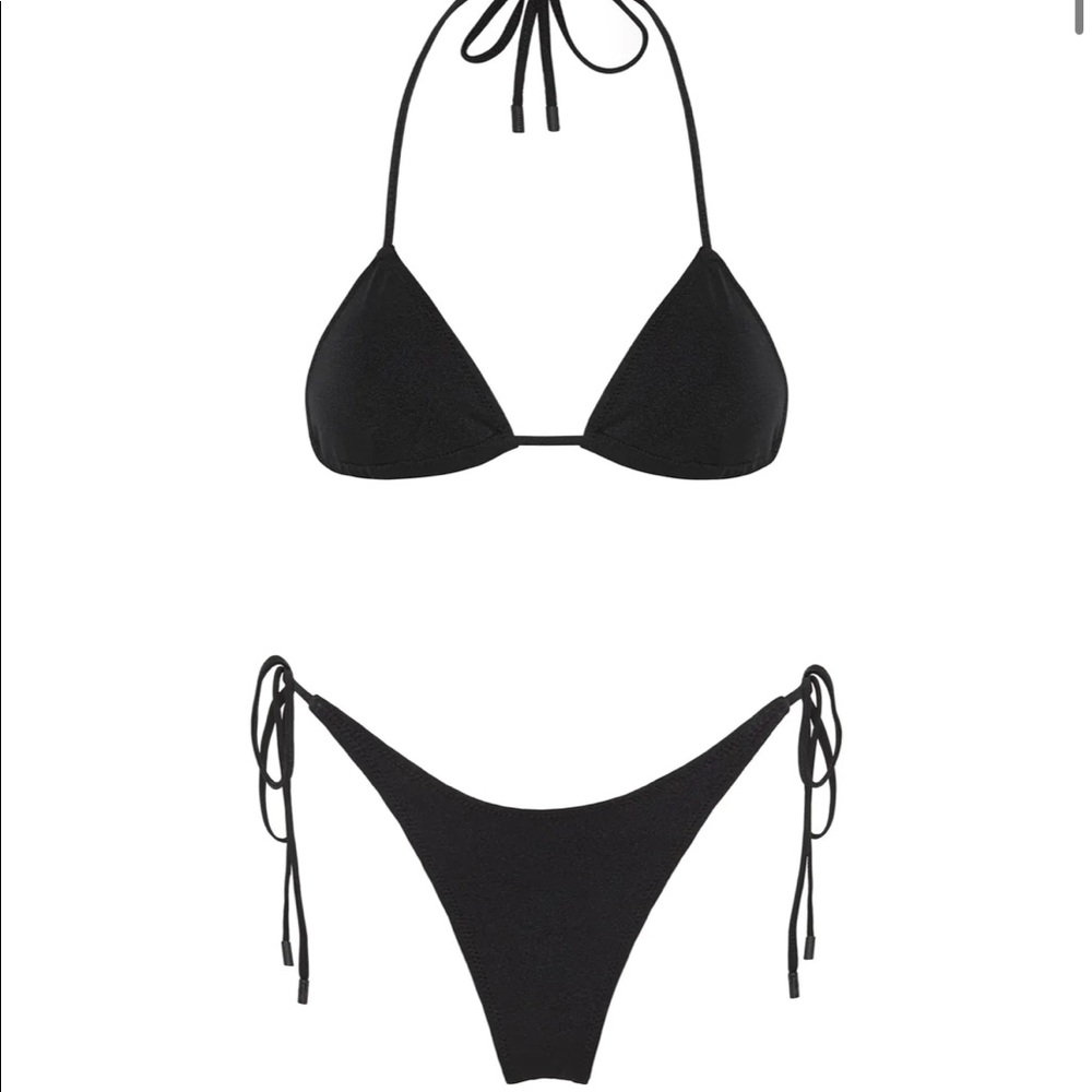 Black Triangle Bikini Set size M BNWT